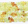 Natural Shaded Faceted Prehnite Pear Drop Briolette Beads Strand The length of Strand is 7 Inches and Size 8mm to 14mm approx.